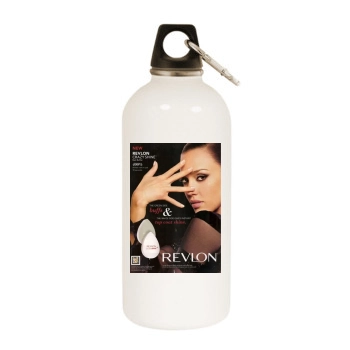 Jessica Alba White Water Bottle With Carabiner