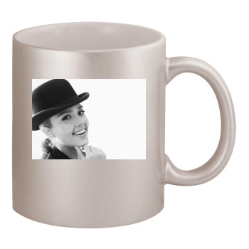 Jessica Alba 11oz Metallic Silver Mug