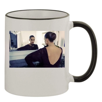 Jessica Alba 11oz Colored Rim & Handle Mug