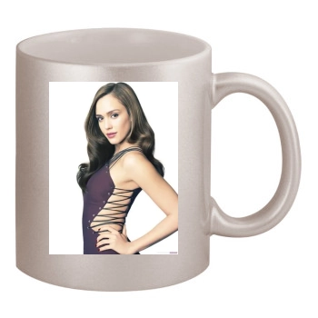 Jessica Alba 11oz Metallic Silver Mug