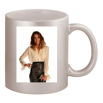 Jessica Alba 11oz Metallic Silver Mug