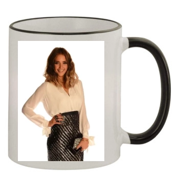 Jessica Alba 11oz Colored Rim & Handle Mug