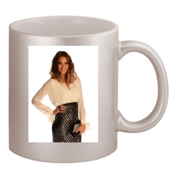 Jessica Alba 11oz Metallic Silver Mug