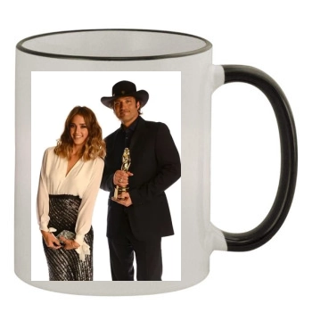 Jessica Alba 11oz Colored Rim & Handle Mug