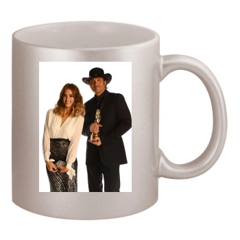 Jessica Alba 11oz Metallic Silver Mug