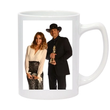 Jessica Alba 14oz White Statesman Mug