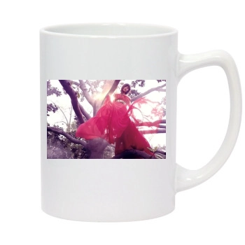 Jessica Biel 14oz White Statesman Mug