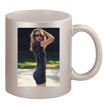 Jessica Biel 11oz Metallic Silver Mug