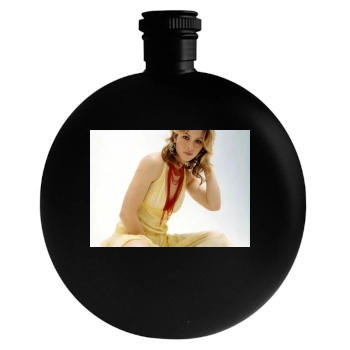 Jessica Biel Round Flask