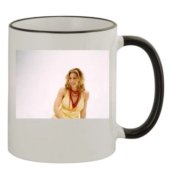 Jessica Biel 11oz Colored Rim & Handle Mug