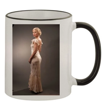 Jessica Biel 11oz Colored Rim & Handle Mug