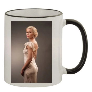 Jessica Biel 11oz Colored Rim & Handle Mug