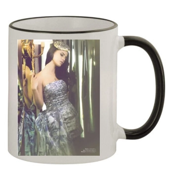 Jessica Lowndes 11oz Colored Rim & Handle Mug