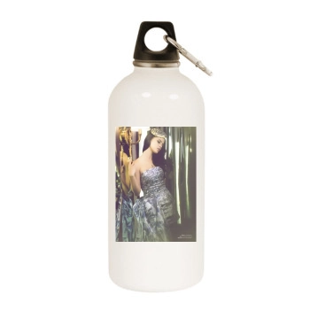 Jessica Lowndes White Water Bottle With Carabiner