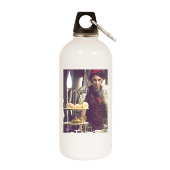 Jessica Lowndes White Water Bottle With Carabiner