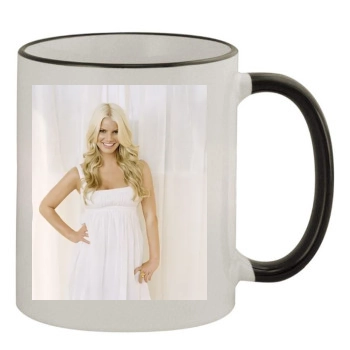 Jessica Simpson 11oz Colored Rim & Handle Mug