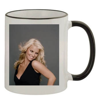 Jessica Simpson 11oz Colored Rim & Handle Mug