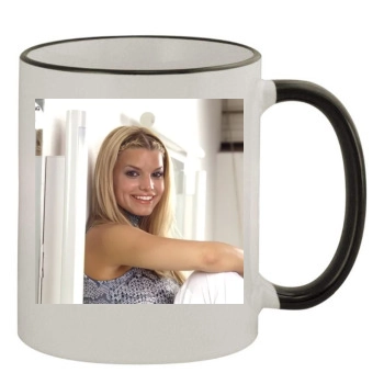 Jessica Simpson 11oz Colored Rim & Handle Mug