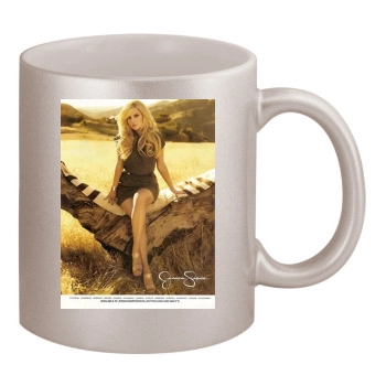 Jessica Simpson 11oz Metallic Silver Mug