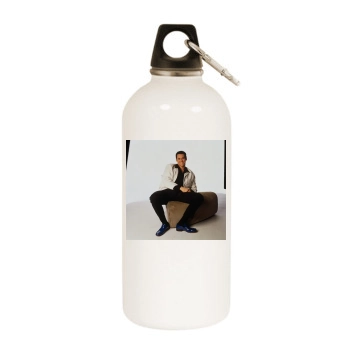 Jim Carrey White Water Bottle With Carabiner