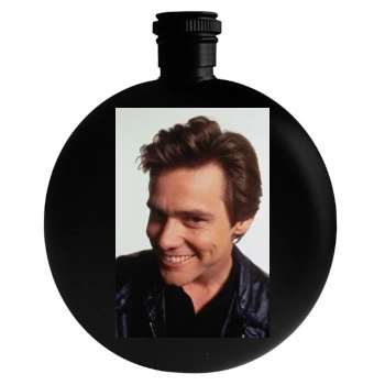 Jim Carrey Round Flask