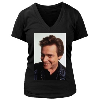 Jim Carrey Women's Deep V-Neck TShirt