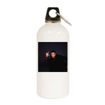 Jim Carrey White Water Bottle With Carabiner