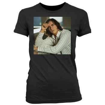 Joaquin Phoenix Women's Junior Cut Crewneck T-Shirt