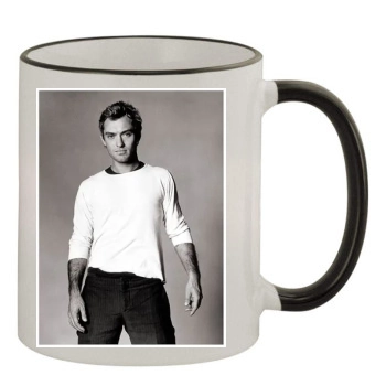 Jude Law 11oz Colored Rim & Handle Mug