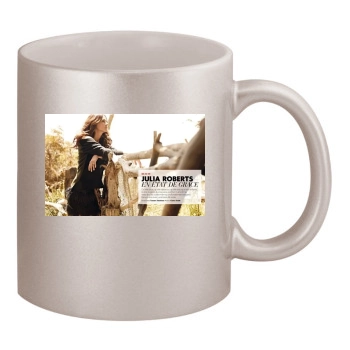 Julia Roberts 11oz Metallic Silver Mug