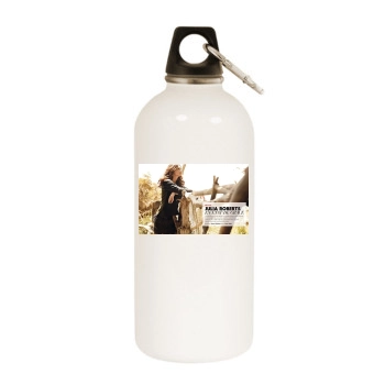 Julia Roberts White Water Bottle With Carabiner