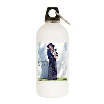 Julia Stegner White Water Bottle With Carabiner