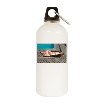 Julia Stegner White Water Bottle With Carabiner