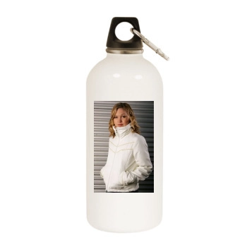 Julia Stiles White Water Bottle With Carabiner