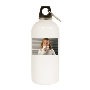 Julia Stiles White Water Bottle With Carabiner