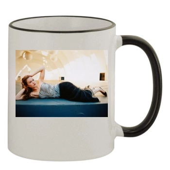 Julia Stiles 11oz Colored Rim & Handle Mug