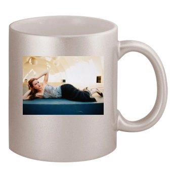 Julia Stiles 11oz Metallic Silver Mug