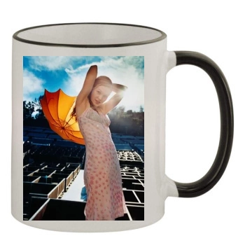 Julia Stiles 11oz Colored Rim & Handle Mug