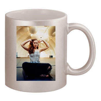 Julia Stiles 11oz Metallic Silver Mug