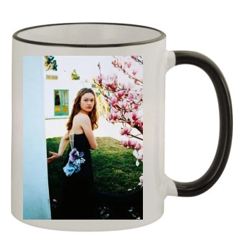 Julia Stiles 11oz Colored Rim & Handle Mug