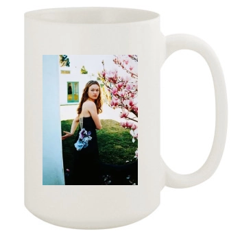 Julia Stiles 15oz White Mug