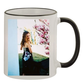 Julia Stiles 11oz Colored Rim & Handle Mug