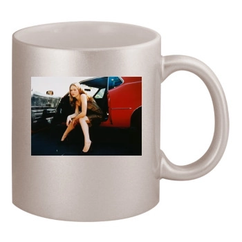 Julia Stiles 11oz Metallic Silver Mug