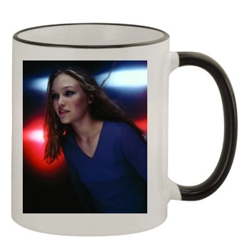 Julia Stiles 11oz Colored Rim & Handle Mug