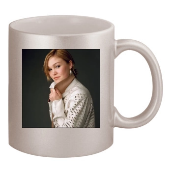 Julia Stiles 11oz Metallic Silver Mug