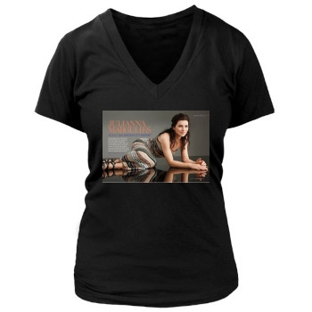 Julianna Margulies Women's Deep V-Neck TShirt