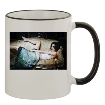 Keira Knightley 11oz Colored Rim & Handle Mug