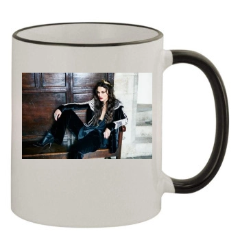 Keira Knightley 11oz Colored Rim & Handle Mug