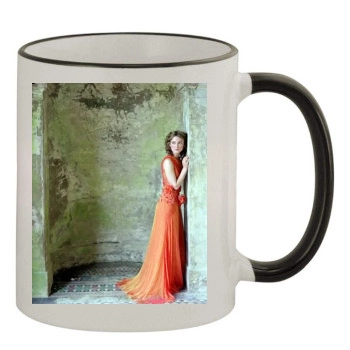 Keira Knightley 11oz Colored Rim & Handle Mug