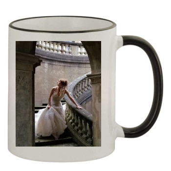 Keira Knightley 11oz Colored Rim & Handle Mug